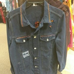 Confetti customs jean jacket